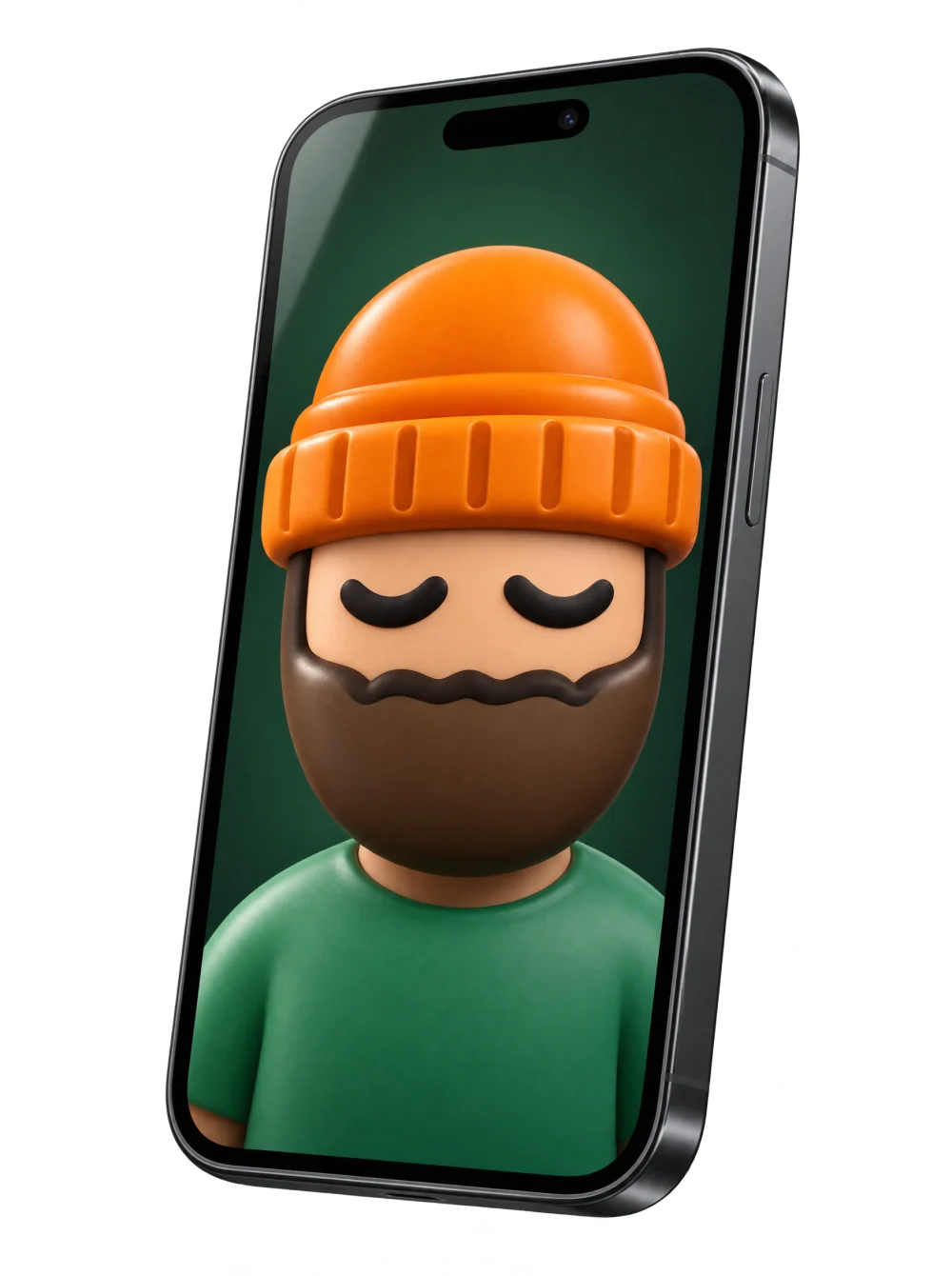 Budzy on a phone